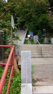 御岳神社の途中